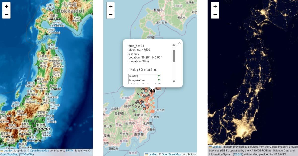 Mapping scatter plot like markers with hover over and pop-up text with folium’s CircleMarker method.